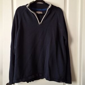 Eddie Bauer Sweater Men XL  1/4 Zip Pullover Cotton Sweater Outerwear Comfort‎